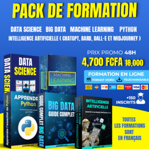 Pack de 5 Formations : Data Sciences, Big Data, Machine Learning et IA